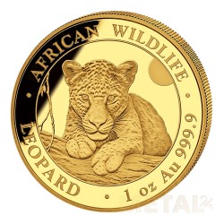 1 oz Leopard Somalië Goud -...
