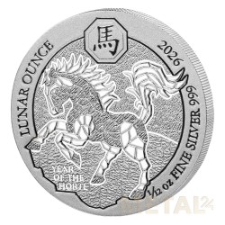 1 oz Paard - Lunar Rwandaa...