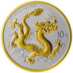 1 oz Dragon Argent 2025 -...