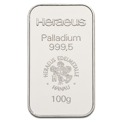 100g Lingot Palladium|Heraeus