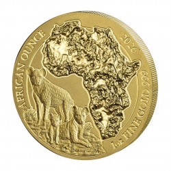 1 oz Hyena van Rwanda Goud...