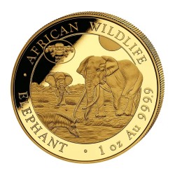 1 oz Somalia Elephant WFM...