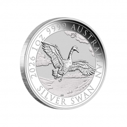 1 oz Pièce d'argent - Cygne...