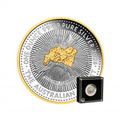 1 oz pièce d'argent Nugget...