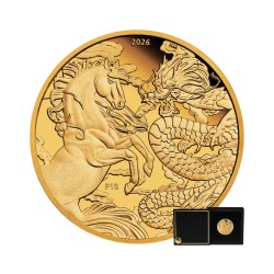 1 oz Draak & Paard goud...