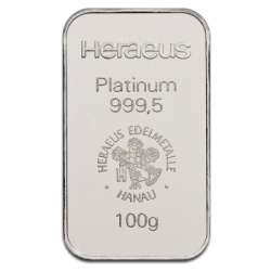 100g Baar |Platina| Heraeus