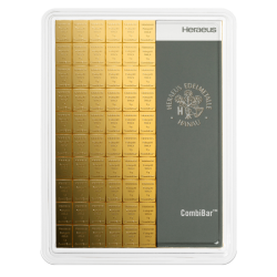 100x1g Heraeus Combi Gold Bars