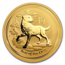 1 oz Lunar II Chien |Or| 2018