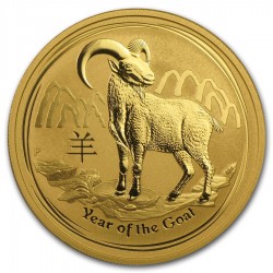 1 oz Lunar II Goat |Gold| 2015