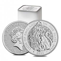 2 oz Tudor Beasts Lion x10...