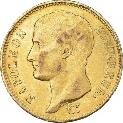 40 Francs Napoléon Empereur or