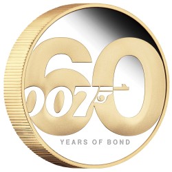 2 oz Tuvalu James Bond 60y...