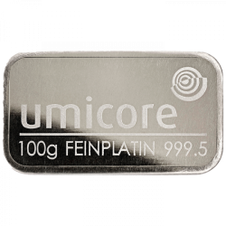 100g Lingot Platine - 999.5...