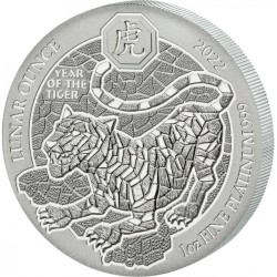 1 oz Tiger Lunar of Rwanda...