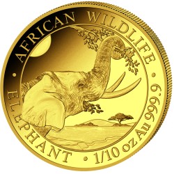 1/10 oz Elephant Somalia...