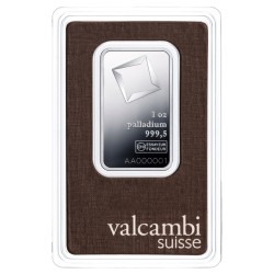 1 oz Bar |Palladium| Valcambi