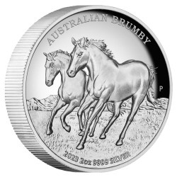 2 oz Brumby Haut Relief...