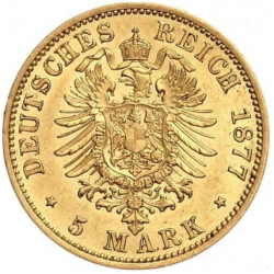 5 Mark Wilhelm I Pruisen |GOUD