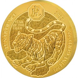 1 oz Tiger Lunar of Rwanda...