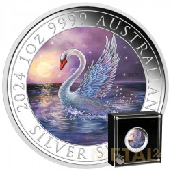 1 oz Cygne Coloré |Argent|...