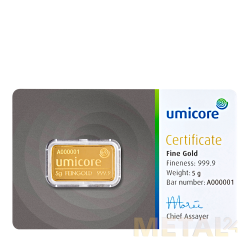 5g Gold bar Umicore | New