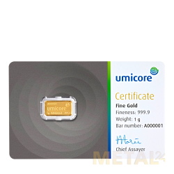 1g Gold bar Umicore | New