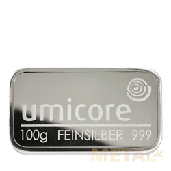 100g Lingot Argent Umicore...