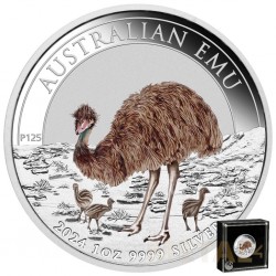 1 oz EMU Coloré Australie...