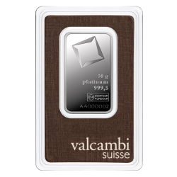 50g Bar |PLATINUM| Valcambi