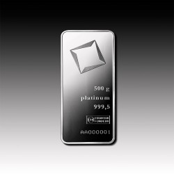 500g Platinum Bar - Valcambi