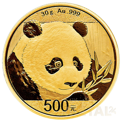 30g Panda 500 Yuan |Gold| 2018