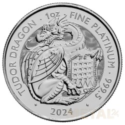 1 oz Tudor Beasts Dragon...