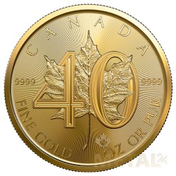 1 oz Maple Leaf 40 years...