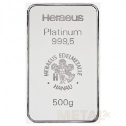 500g Platina Baar