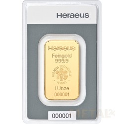 100g Heraeus Goudbaar | Nieuw