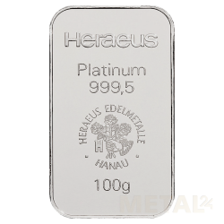 100g Baar |Platina| Heraeus