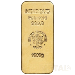 1 kg Heraeus Gold Bar