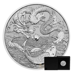 1 oz Dragon & Koi  - China...